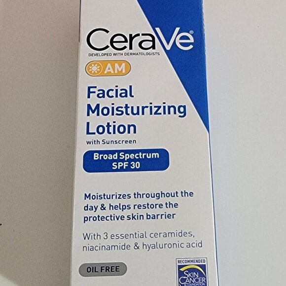 Cerave AM Facial Moisturizing Lotion SPF 30 Broad Spectrum Listing 1 of 3 - Picture 5 of 12